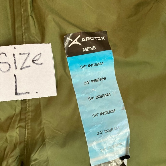 NWT ARCTIX men’s weatherproof army green pull-on pants size XXL - Picture 7 of 15